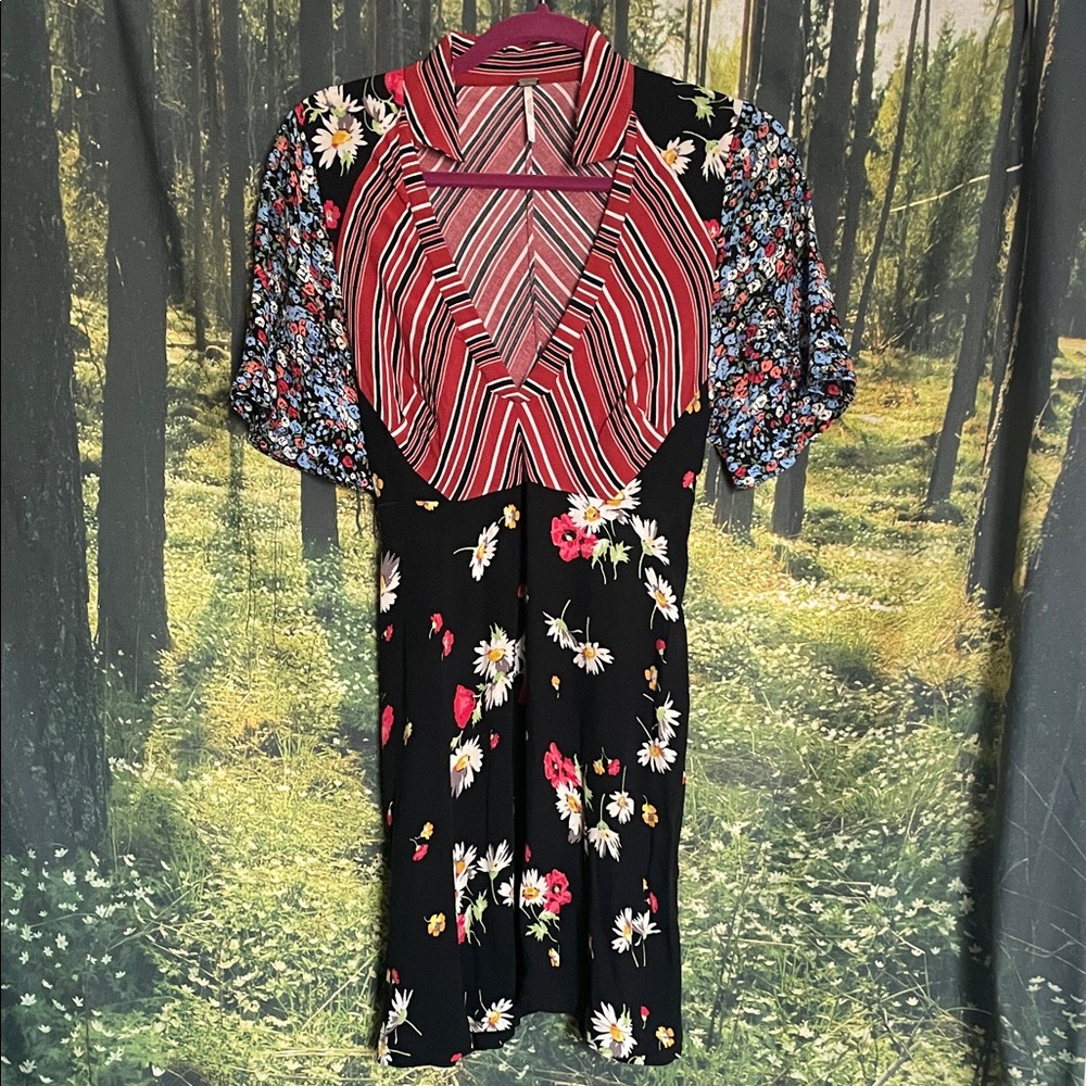 Free People Mix It Up Mini Dress